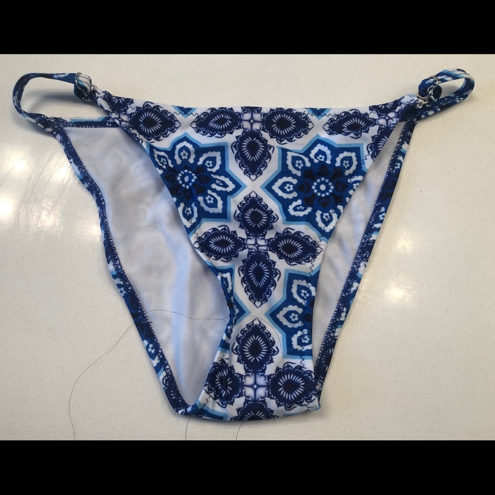 Brand New Swimsuit Adjustable Bikini Bottoms Blue